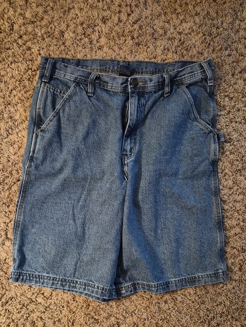 Men's Blue Denim Jean Shorts - Classic Casual Fit